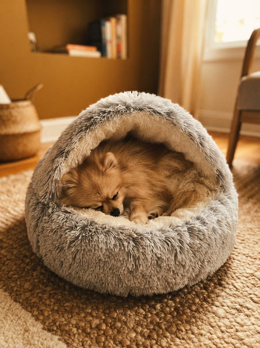 Winter Plush Pet Cat Bed round Cat Cushion Cat House 2 in 1 Warm Cats Basket Pet Sleep Bag Kitten Nest Kennel for Small Dog Cats - pastel-testimonials